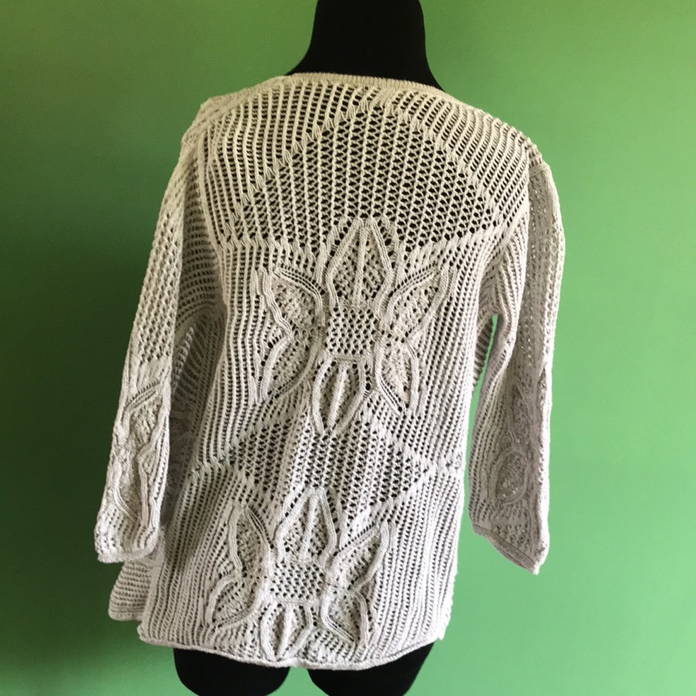 🟦🟦Jeanne Pierre Crocheted Shrug🟦🟦 - Picture 2 of 8